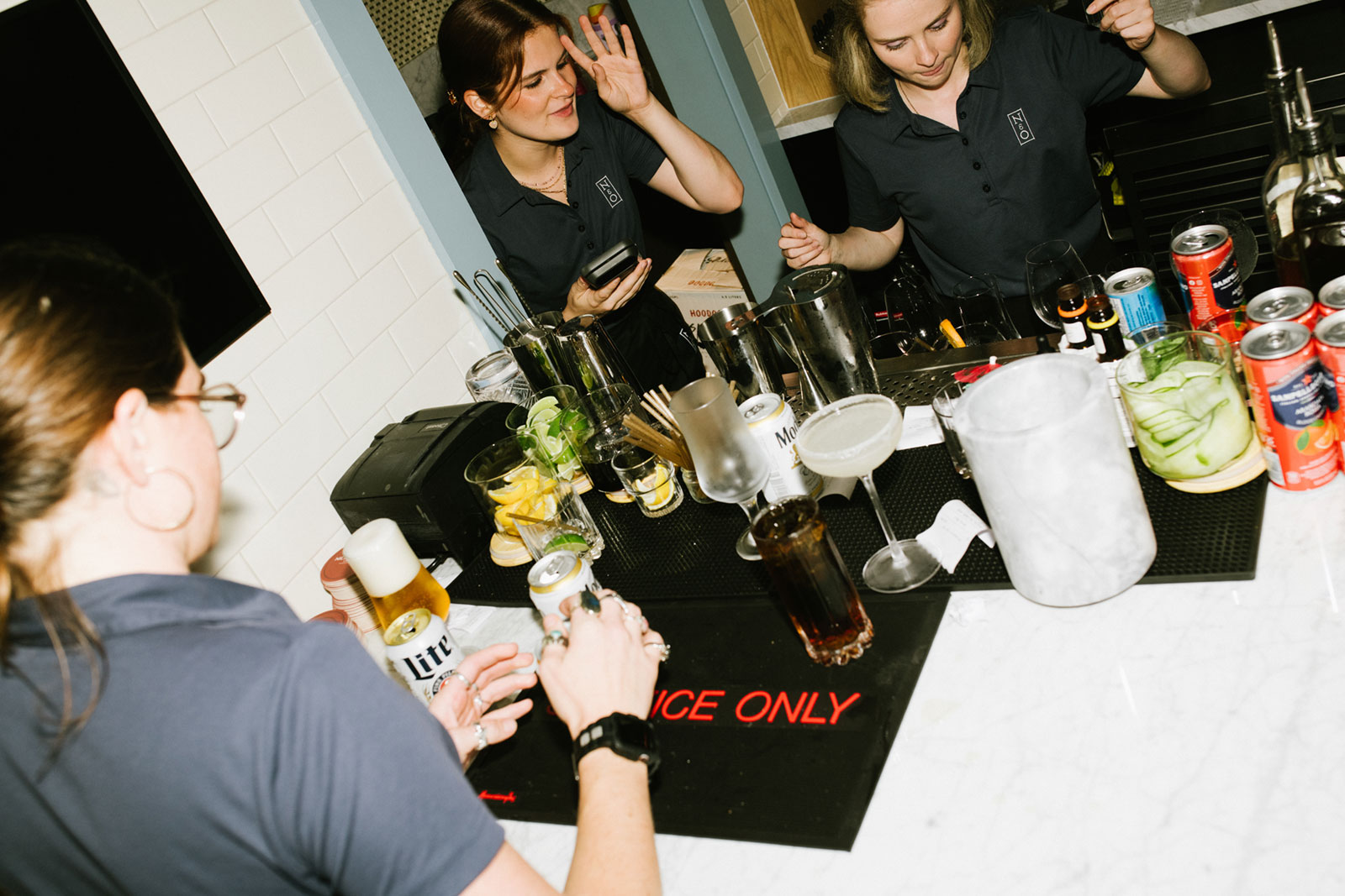 A crafted cocktail at Nickel and Oak Lounge